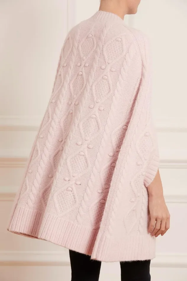 Women Exclusives Needle and Thread Sylvie Cable Cape Pink