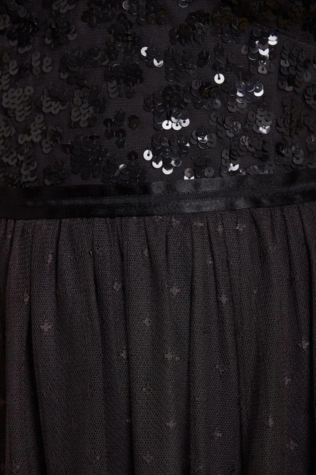 Women Exclusives Needle and Thread Tempest Bodice Cami Ballerina Dress Black