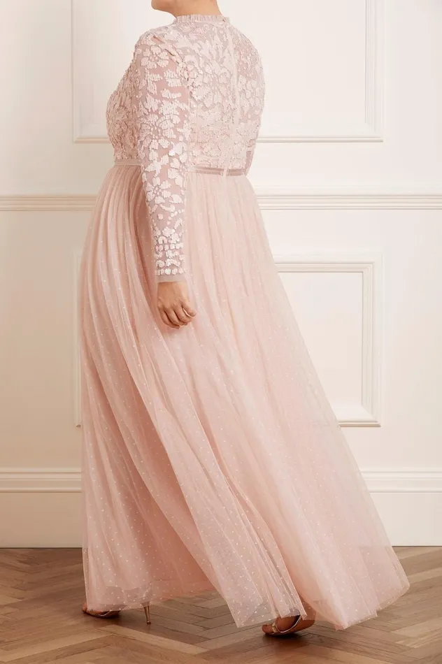 Women Exclusives Needle and Thread Tempest Bodice Gown Pink