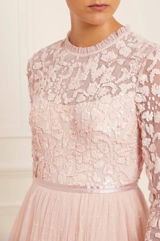 Women Exclusives Needle and Thread Tempest Bodice Gown Pink