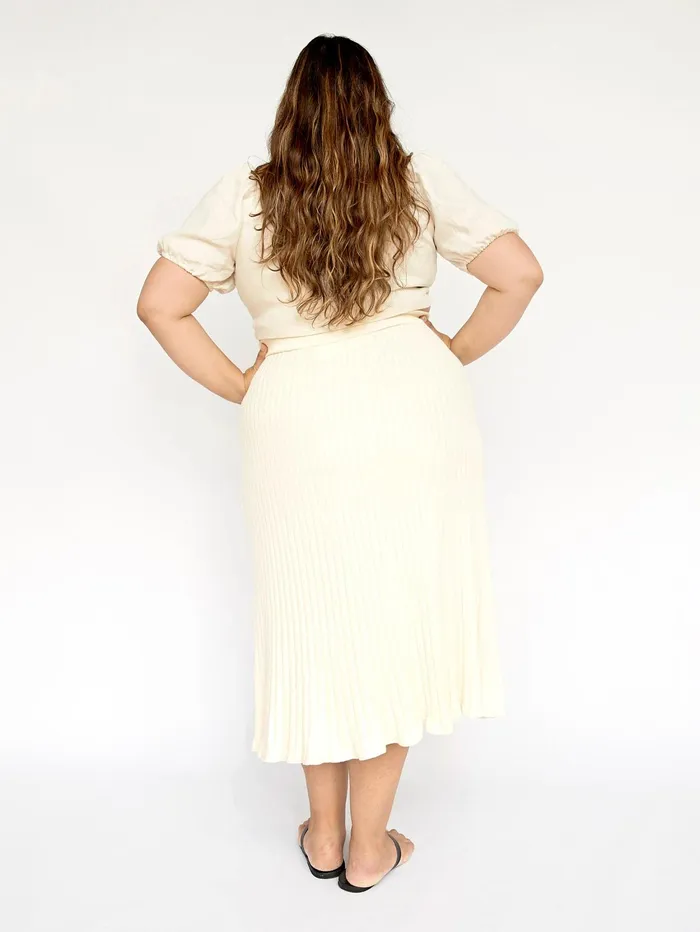 Women Faithfull The Brand 8211 Eva Top In Egg Shell The UNDONE Tops