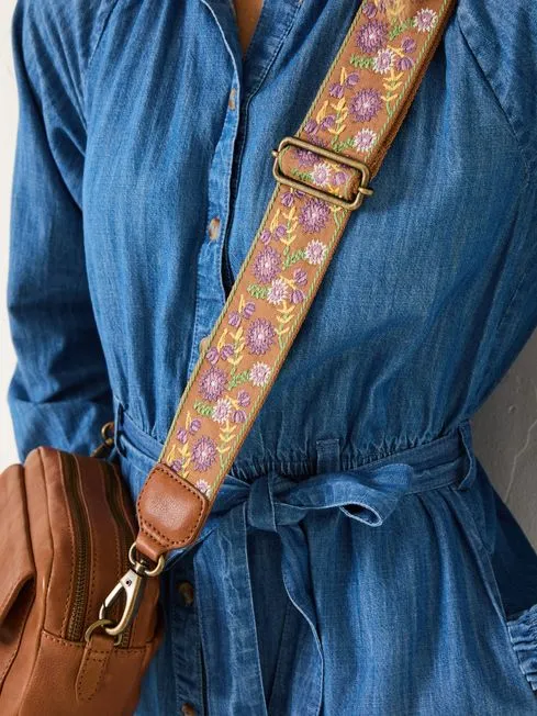 Women Fatface Bags and Wallets Oslo Tan Brown Camera Bag With Ornate Strap Women Fatface Bags and Wallets Oslo Tan Brown Camera Bag With Ornate Strap