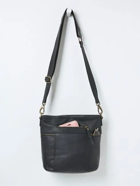 Women Fatface Bags and Wallets Valencia Black Bag