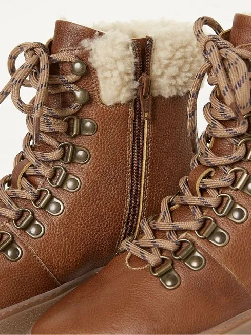 Women Fatface Boots Brown Romy Hybrid Hiker Ankle Boots Women Fatface Boots Brown Romy Hybrid Hiker Ankle Boots