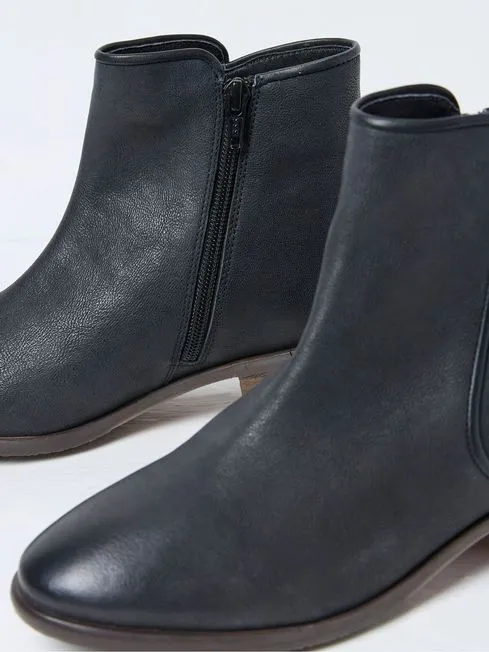 Women Fatface Boots Felicity Black Ankle Boots
