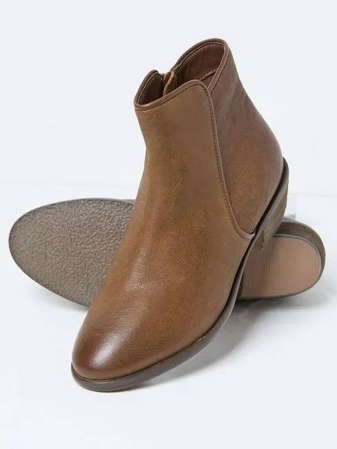 Women Fatface Boots Felicity Brown Ankle Boots