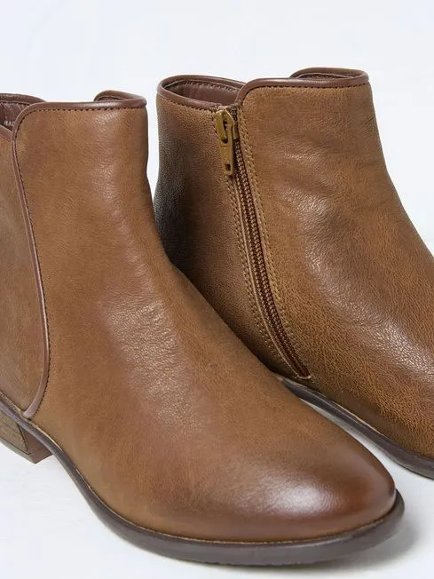 Women Fatface Boots Felicity Brown Ankle Boots