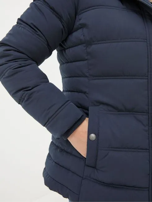 Women Fatface Coats and Jackets Lara Navy Lara Puffer Coat