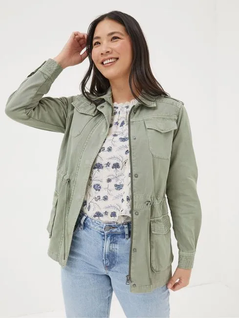 Women Fatface Coats and Jackets Lowen Green Field Jacket