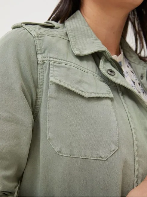 Women Fatface Coats and Jackets Lowen Green Field Jacket
