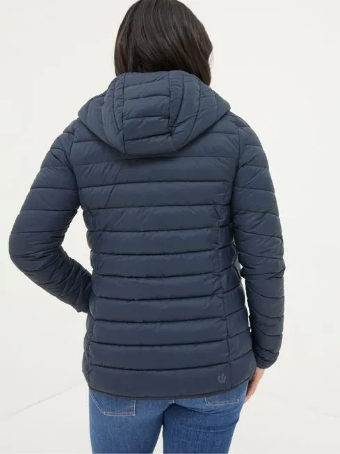 Women Fatface Coats and Jackets Ruby Navy Lightweight Puffer Jacket