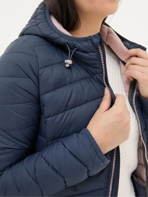 Women Fatface Coats and Jackets Ruby Navy Lightweight Puffer Jacket