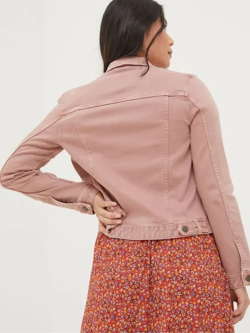 Women Fatface Coats and Jackets Tasha Pink Denim Jacket