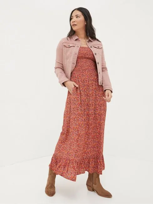 Women Fatface Coats and Jackets Tasha Pink Denim Jacket