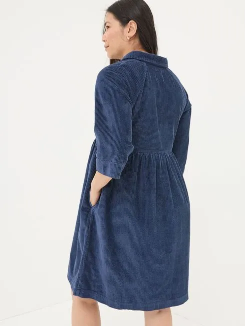 Women Fatface Dresses Sara Blue Bubble Cord Dress