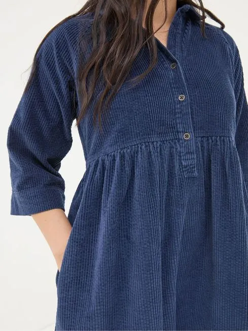 Women Fatface Dresses Sara Blue Bubble Cord Dress