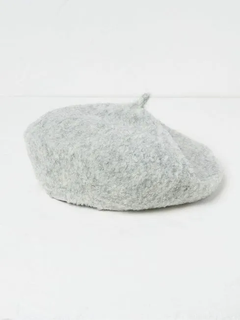 Women Fatface Hats Beret Grey Hat