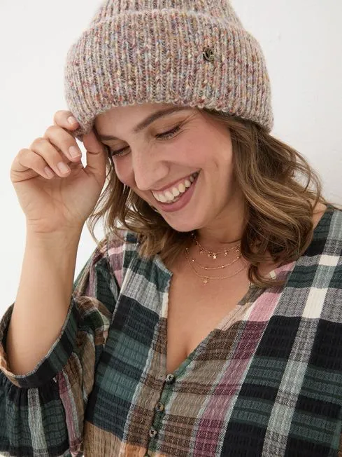 Women Fatface Hats Natural Nep Beanie Women Fatface Hats Natural Nep Beanie