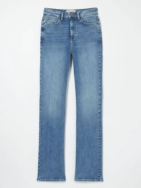 Women Fatface Jeans Brooke Light Blue Bootcut Jeans