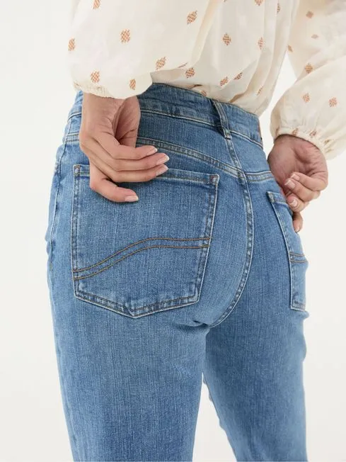 Women Fatface Jeans Elise Denim Vintage Wide Leg Jeans