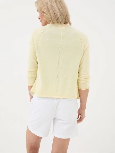 Women Fatface Knitwear Yellow Tie Front Cardigan Women Fatface Knitwear Yellow Tie Front Cardigan