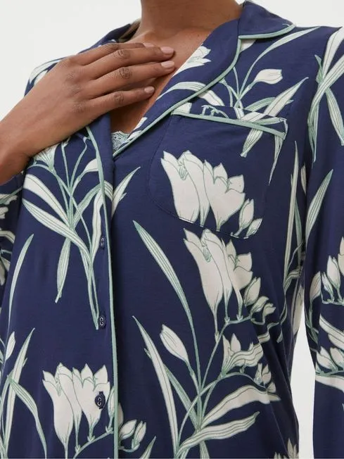 Women Fatface Loungewear Blue Spring Blooms Jersey Pyjama Nightshirt Women Fatface Loungewear Blue Spring Blooms Jersey Pyjama Nightshirt
