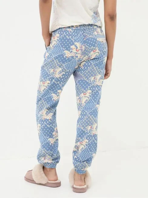 Women Fatface Loungewear Cora Blue Horse Pyjama Bottoms Women Fatface Loungewear Cora Blue Horse Pyjama Bottoms