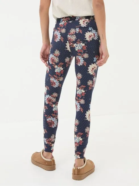 Women Fatface Loungewear Ellie Navy Patchwork Pyjama Bottoms
