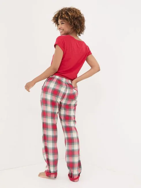 Women Fatface Pajamas and Nightwear Eva Red Check Pyjama Bottoms Women Fatface Pajamas and Nightwear Eva Red Check Pyjama Bottoms