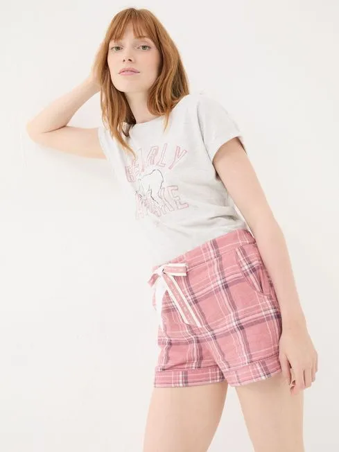 Women Fatface Pajamas and Nightwear Pink Check 100 Cotton Pyjama Shorts Women Fatface Pajamas and Nightwear Pink Check 100 Cotton Pyjama Shorts