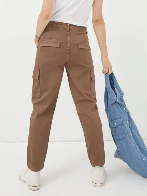 Women Fatface Pants and Leggings Brown Cargo Chino Trousers Women Fatface Pants and Leggings Brown Cargo Chino Trousers