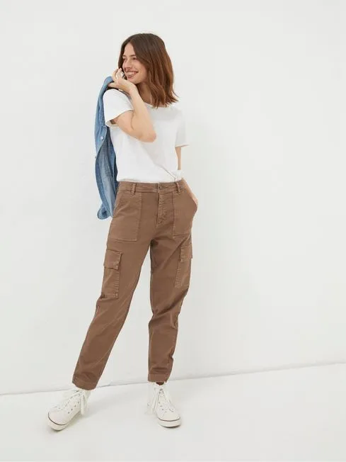 Women Fatface Pants and Leggings Brown Cargo Chino Trousers Women Fatface Pants and Leggings Brown Cargo Chino Trousers