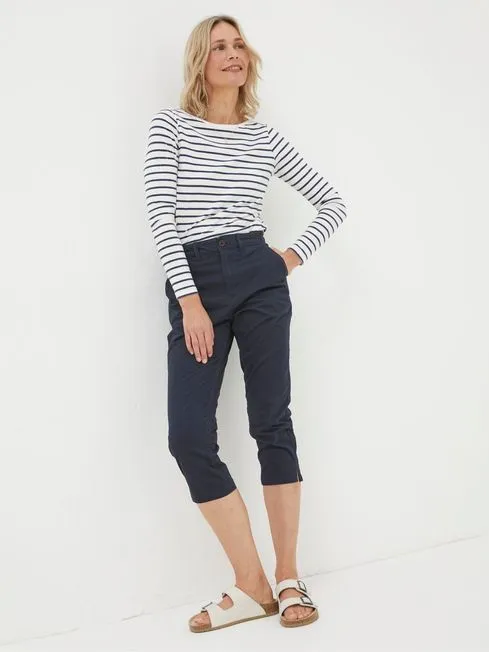 Women Fatface Pants and Leggings Farnham Blue Crop Chinos Women Fatface Pants and Leggings Farnham Blue Crop Chinos