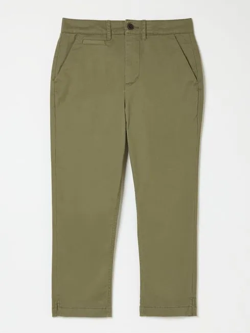 Women Fatface Pants and Leggings Farnham Green Cropped Chinos