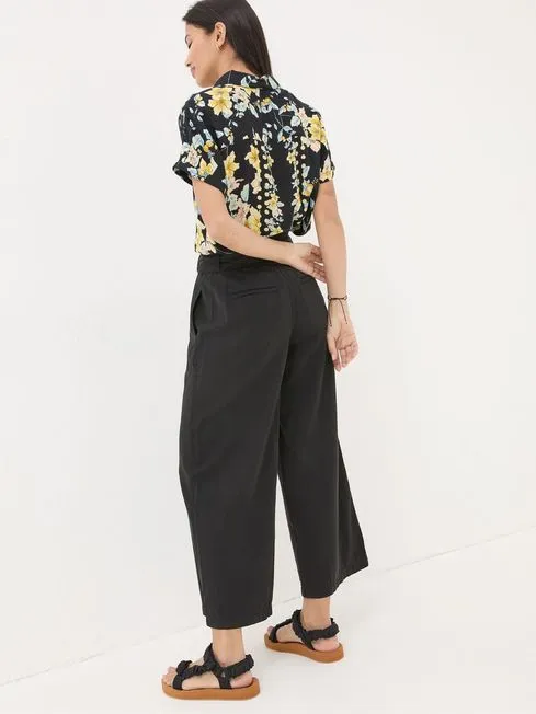 Women Fatface Pants and Leggings Mina Black Cropped Trousers Women Fatface Pants and Leggings Mina Black Cropped Trousers