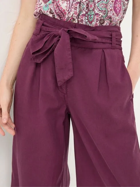 Women Fatface Pants and Leggings Mina Purple Cropped Trousers Women Fatface Pants and Leggings Mina Purple Cropped Trousers
