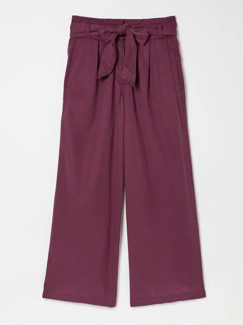 Women Fatface Pants and Leggings Mina Purple Cropped Trousers Women Fatface Pants and Leggings Mina Purple Cropped Trousers