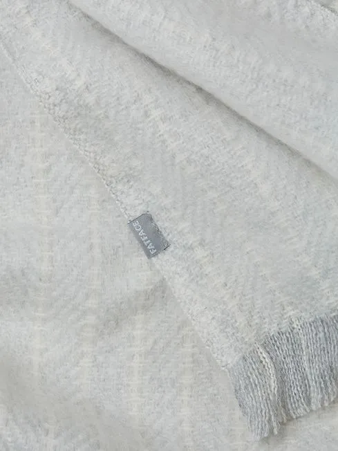 Women Fatface Scarves Grey Stitch Detail Scarf Women Fatface Scarves Grey Stitch Detail Scarf