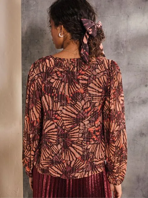 Women Fatface Shirts and Blouses Grace Black Printed Blouse