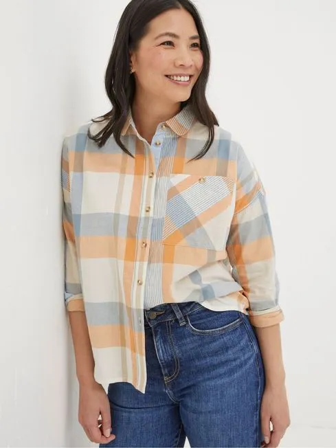 Women Fatface Shirts and Blouses Multi Check Shirt