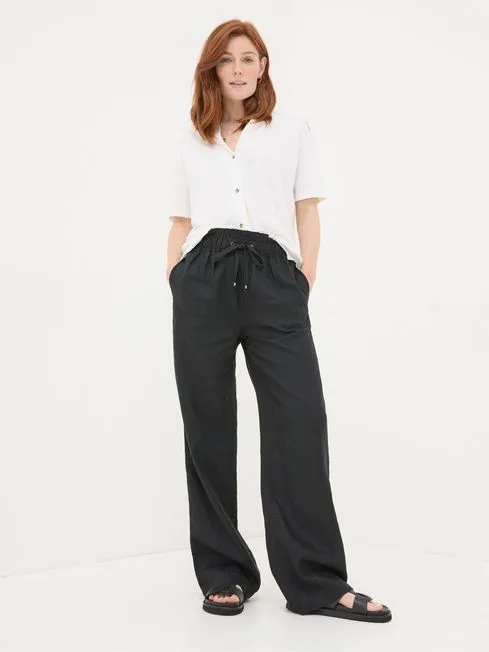Women Fatface Shirts and Blouses White Linen Shirt Women Fatface Shirts and Blouses White Linen Shirt