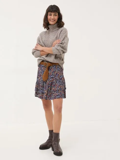 Women Fatface Skirts Dark Navy Becca Skirt