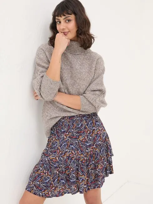 Women Fatface Skirts Dark Navy Becca Skirt Women Fatface Skirts Dark Navy Becca Skirt