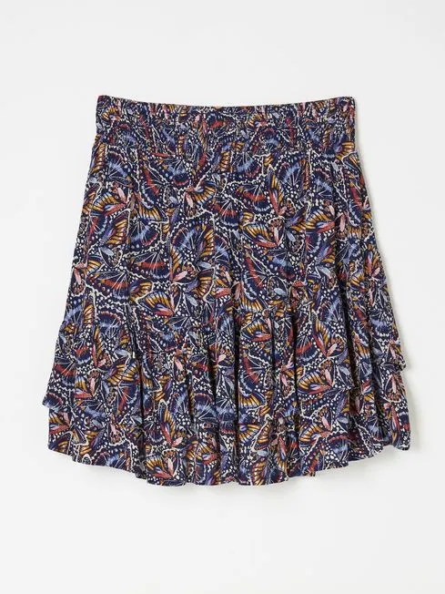 Women Fatface Skirts Dark Navy Becca Skirt Women Fatface Skirts Dark Navy Becca Skirt