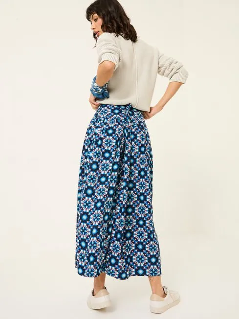 Women Fatface Skirts Indigo Blue Jay Midi Skirt Women Fatface Skirts Indigo Blue Jay Midi Skirt