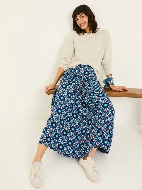 Women Fatface Skirts Indigo Blue Jay Midi Skirt Women Fatface Skirts Indigo Blue Jay Midi Skirt