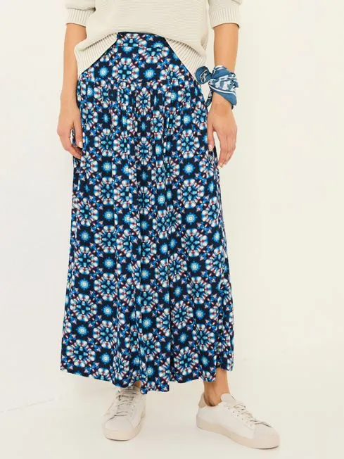 Women Fatface Skirts Indigo Blue Jay Midi Skirt Women Fatface Skirts Indigo Blue Jay Midi Skirt