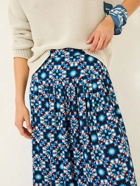 Women Fatface Skirts Indigo Blue Jay Midi Skirt Women Fatface Skirts Indigo Blue Jay Midi Skirt