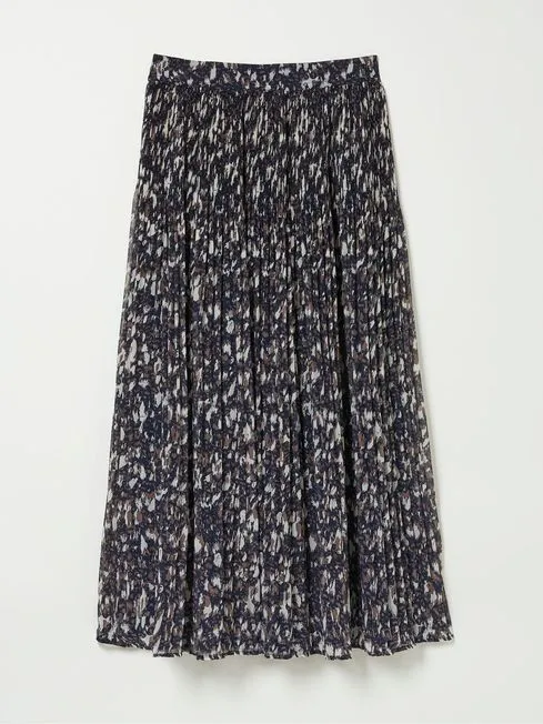 Women Fatface Skirts Paignton Dark Brown Pleated Midi Skirt Women Fatface Skirts Paignton Dark Brown Pleated Midi Skirt