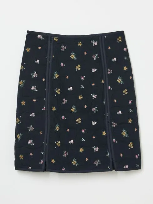 Women Fatface Skirts Shelby Black Ditsy Paisley Skirt